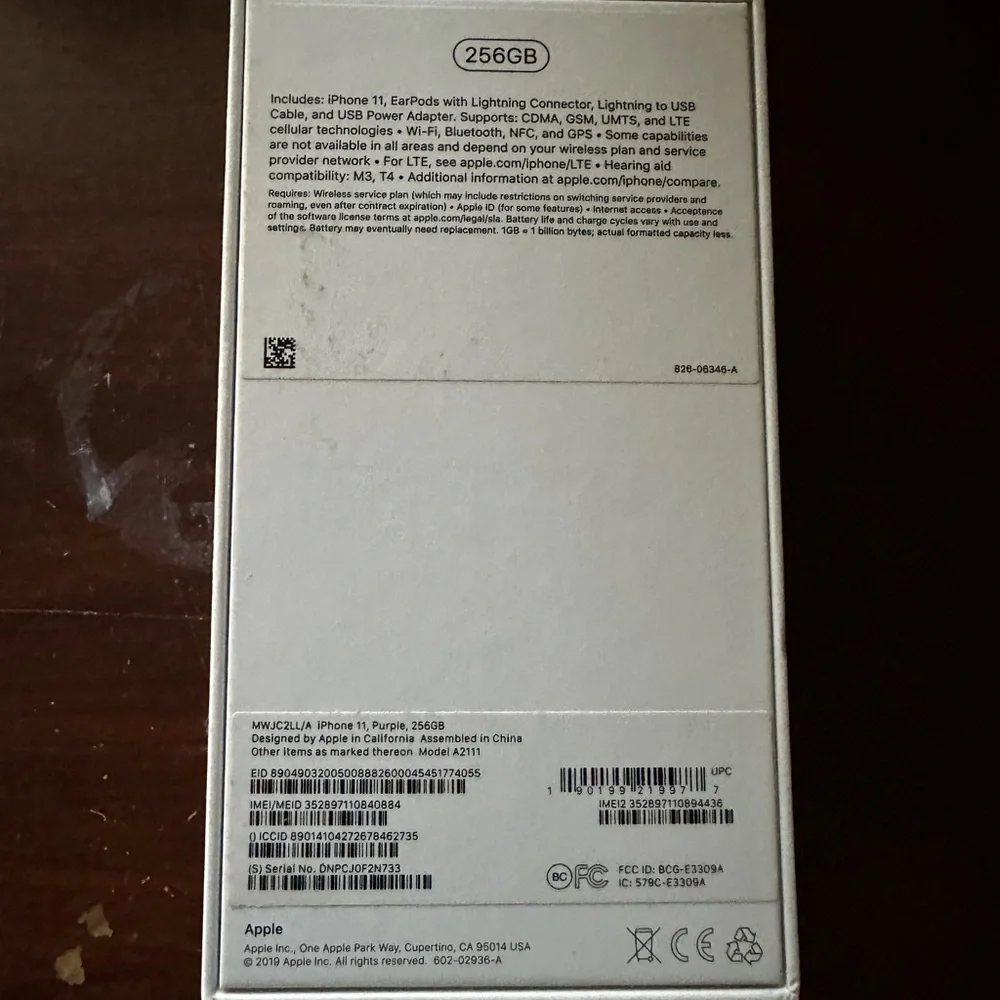 iPhone 11 BOX ONLY !!! Excellent condition.